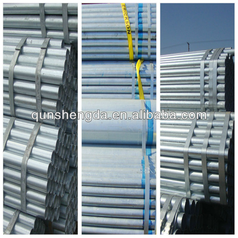 ASTMA53 Hot dipped gi steel pipe railing