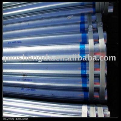 Hot dip Galv steel tubes