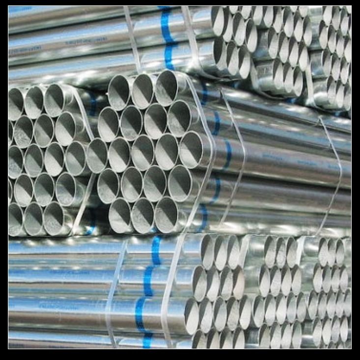 ASTM 6 inch hot GI steel pipe for boiler
