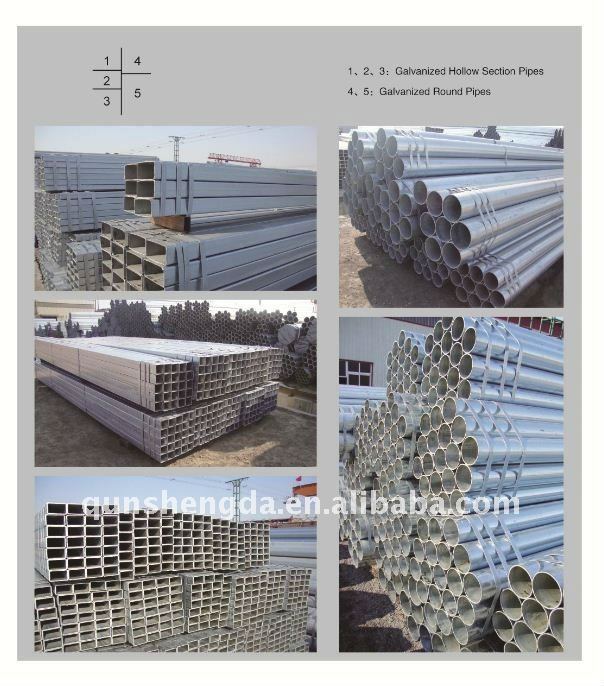 China ERW Galvanized Steel Pipes