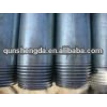 BS1387 Galvanized Water Pipe with treads end