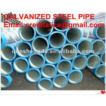 Hot Galvanized MS Pipes with tube cap