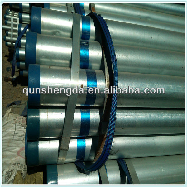 BS1387 hot dipped pipe for liquid delivery