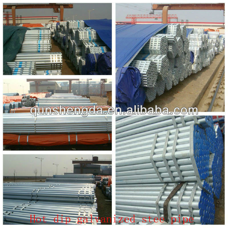 Hot dip galvanized steel pipe&tube for delivery net