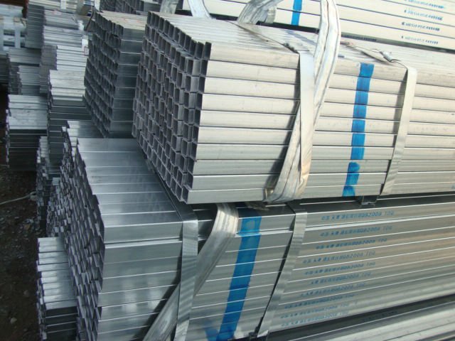 Hot dipped galvanized square hollow section