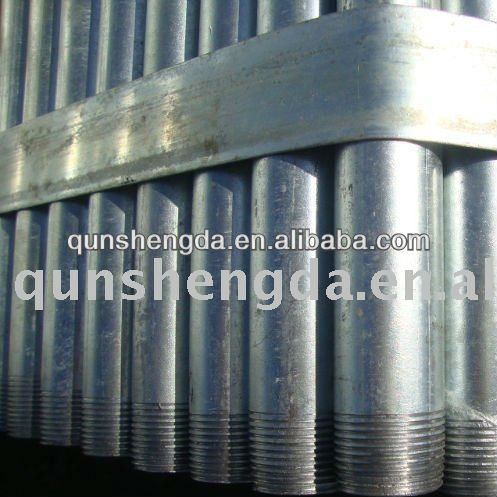 BS1387 Hot dipped gi steel tube for water transportation