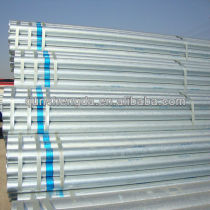 Hot dipped galvanized steel pipe with threading and coupling