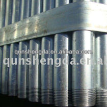 Hot dipped galvanized steel pipe/tube with plastic cap