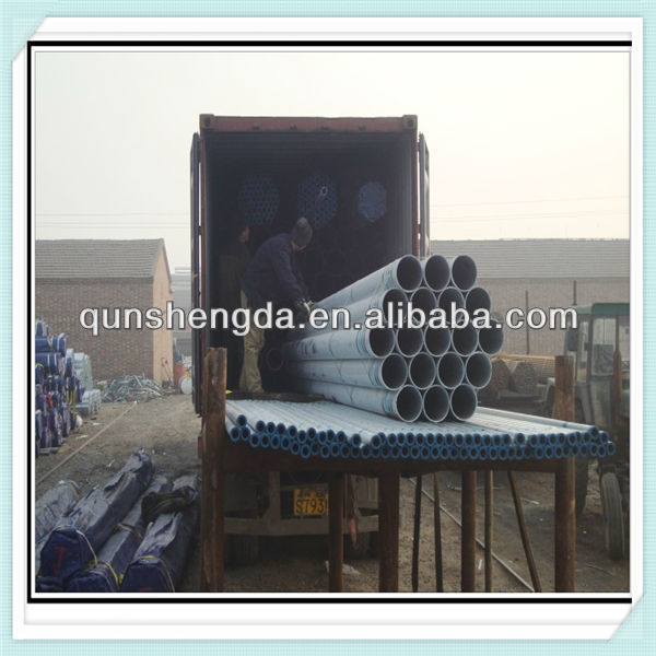 galvanized furniture steel pipe
