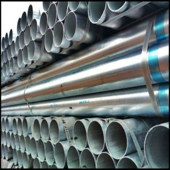 welded galvanized water pipe size manufacture