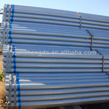 zinc coating steel pipe price and size