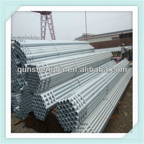 BS galvanized steel pipe with threading
