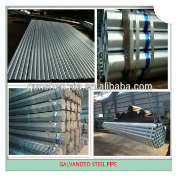 zinc coating steel pipe used rails