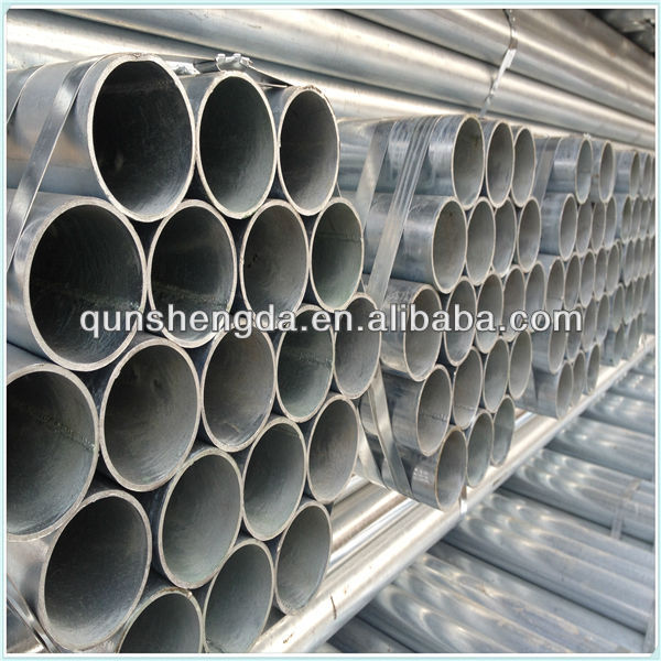 galvanized black steel pipe/tube