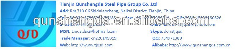 Galvanized ERW Steel pipe/Tube