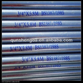 China GI pipes for water transfer