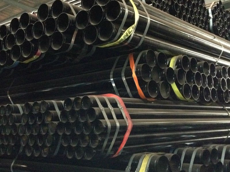 ERW round black steel Pipe for oil delivery