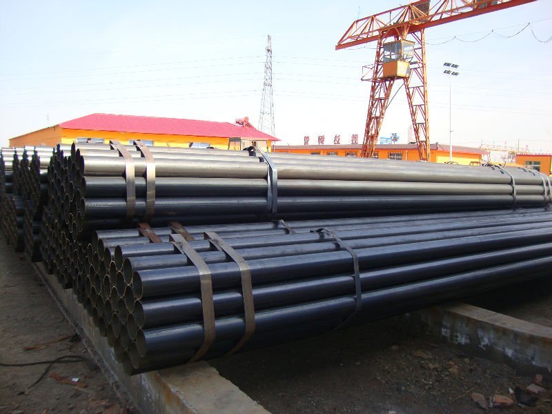 tianjin export ERW Black Steel Pipe with best price