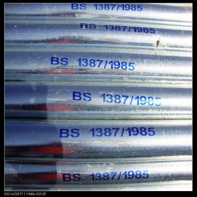 Cold Galvanized Steel Pipes