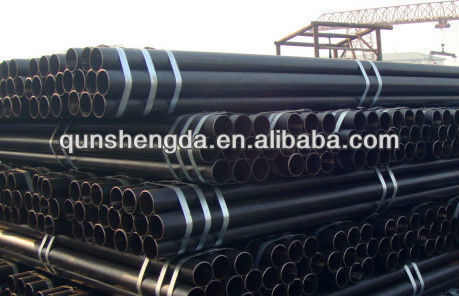 welded Black round Steel Pipe for equipment