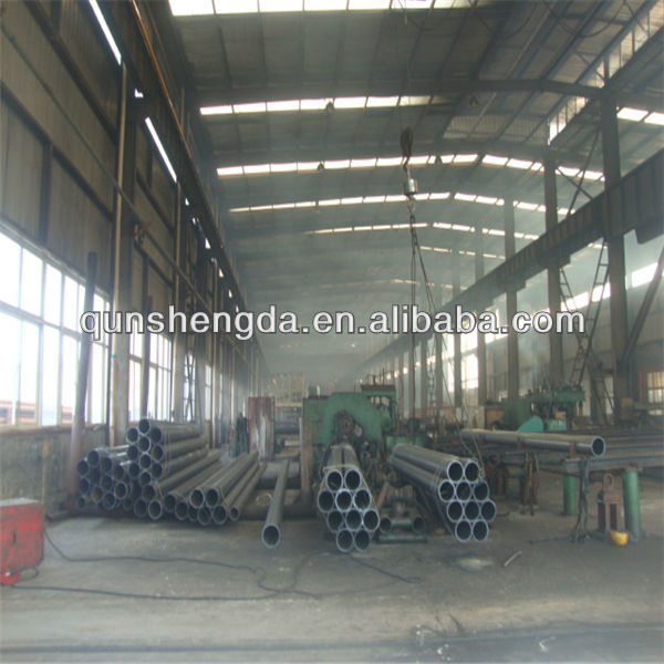 black steel pipe with coupling and bevelled