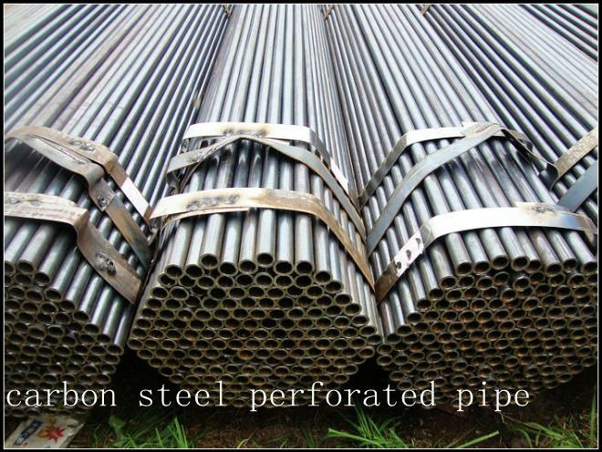 ms steel carbon steel perforated pipe manufacture