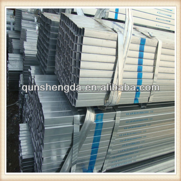 square galvanized steel pipe for construction