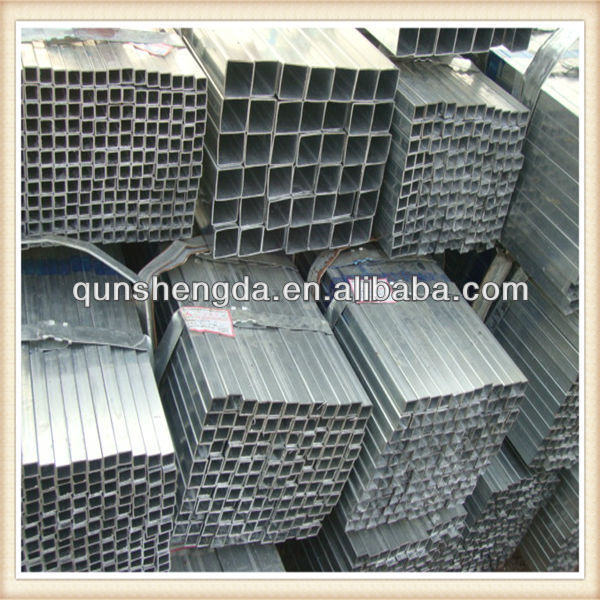 hot roll galvanized rectangular steel pipe