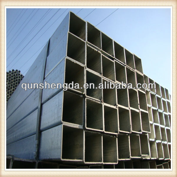 square galvanized steel pipe for construction
