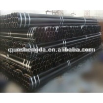 ERW steel black painting steel tube/pipe