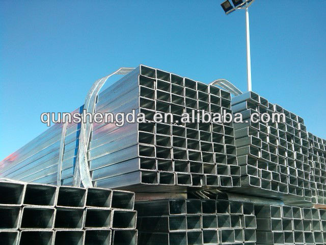 zinc coating steel welded square tube