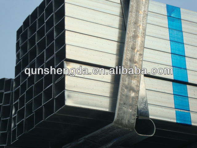 high quality and low price of pre-gi recontangular steel tube