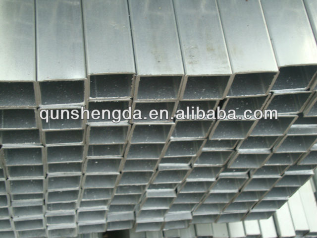 ASTMA500 hot dip gi rectangular steel tube china factory