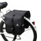 Black PVC bike rear rack pannier bags(SB-032)