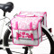 Pink pattern bike rear carrier pannier bags(SB-041)