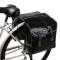 Black PVC bike rear rack pannier bags(SB-047)