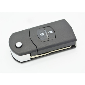 Mazda 2-button flip remote key shell