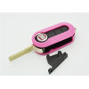 Fiat 3 button flip remote key shell (Pink)
