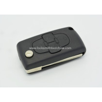 Citroen 4-button folding remote key shell
