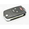 Chrysler 4-button flip remote key shell