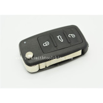 VW 3-button flip remote key casing