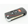 Nissan 3-button flip remote key shell