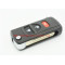 Nissan 3-button flip remote key shell