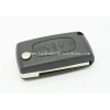 Citroen,Peugeot 3-button flip remote key shell (no logo)