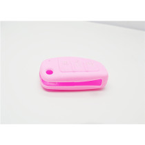 Audi 3-button remote control Silicone Case (Pink)