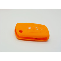Volkswagen 3-button remote control Silicone Case (orange)
