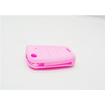 Volkswagen 3-button remote control Silicone Case (Pink)