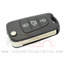 High Quality Ki-a 3-button Flip Remote Key Shell AML030985