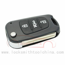 High Quality Ki-a 3-button Flip Remote Key Shell AML030981