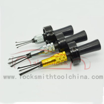 3pcs KLOM Cross-shaped Lock Pick Tools Set Black & Golden Yellow & Silver AML020024
